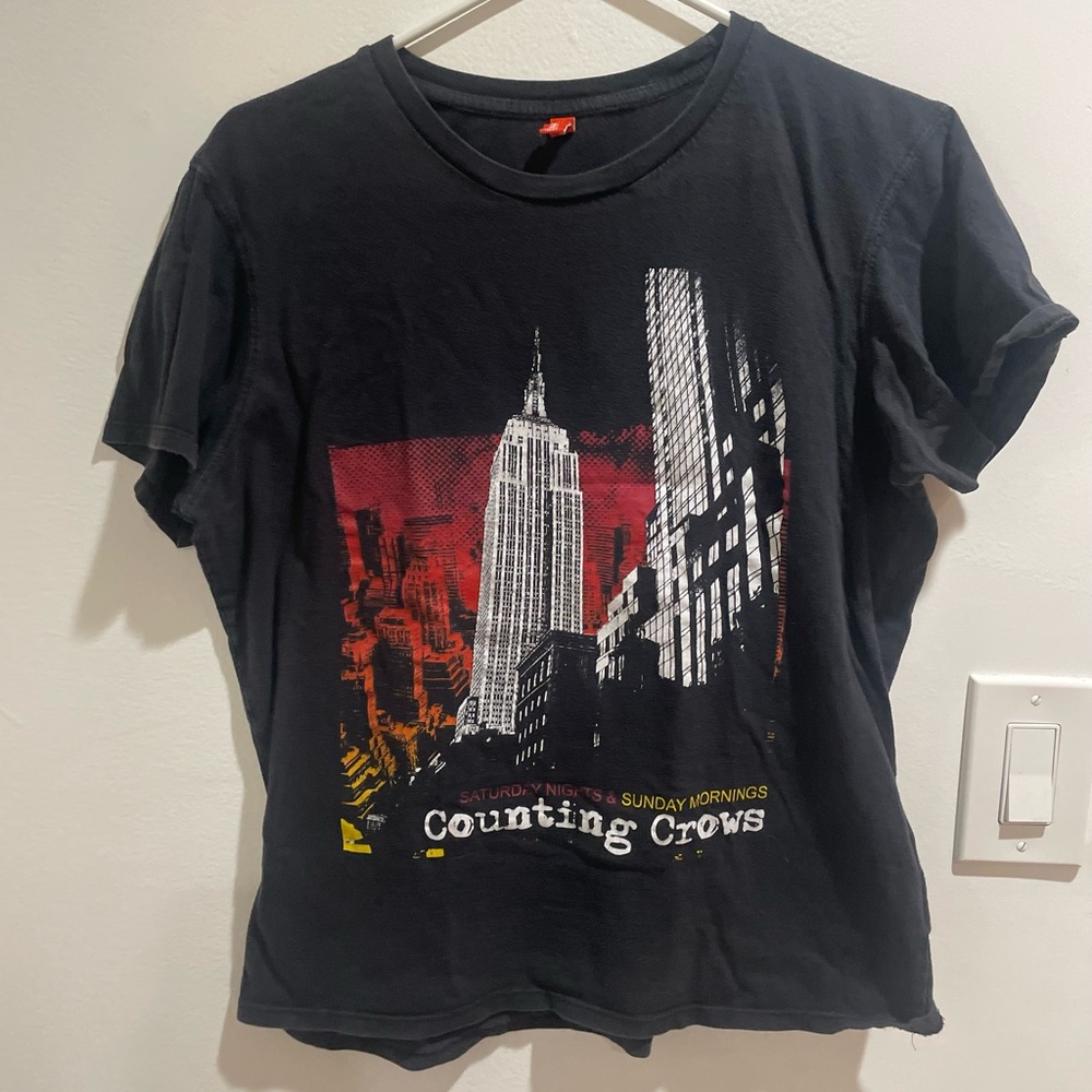 Counting Crows 2009 European tour tshirt